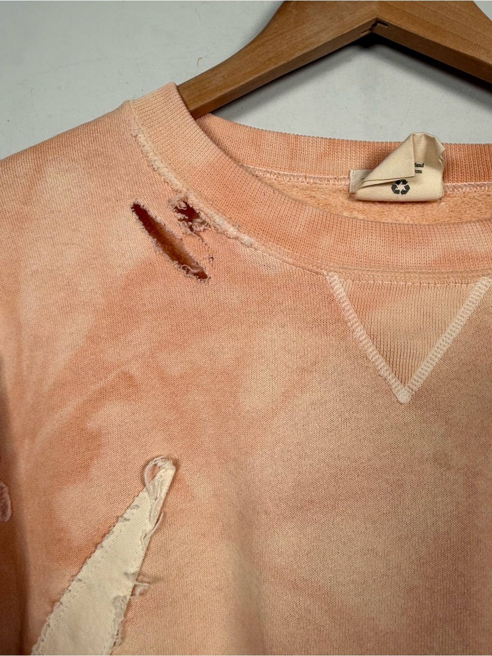 Free People Tricia Fix Camden Distressed Star Lace Sweatshirt - Picture 7 of 13